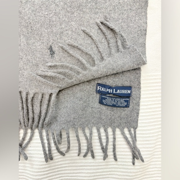 Ralph Lauren Gray Wool Scarf - Picture 3 of 8